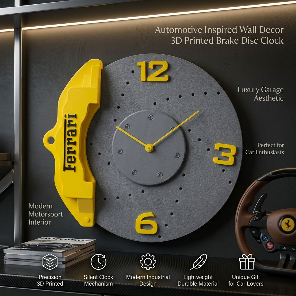 Car Disc Brake Wall Clock